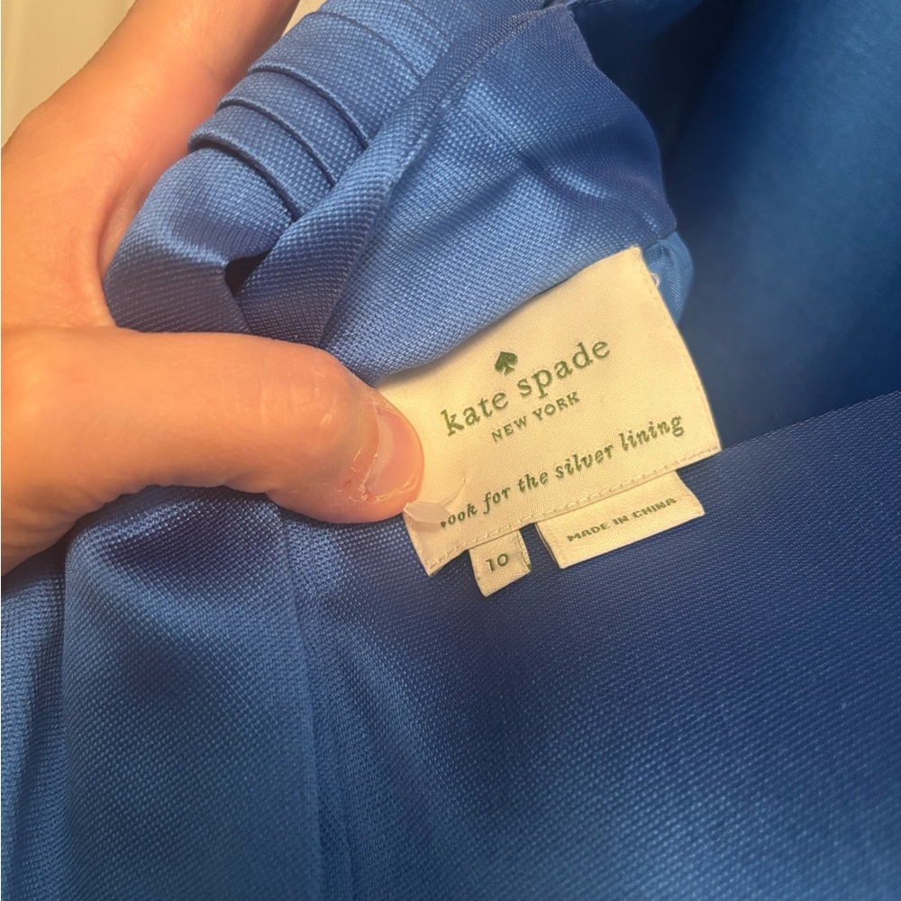 Kate Spade Vibrant Blue Backless Silk Dress - Picture 2 of 5